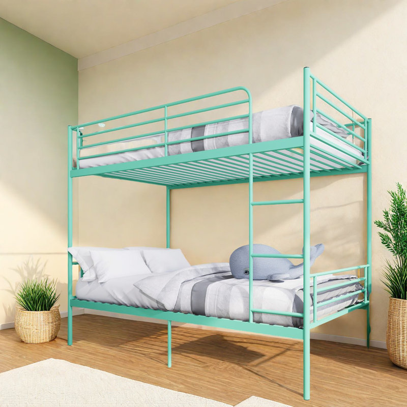 Lit superposé en métal durable avec rangement extensible pour les espaces modernes