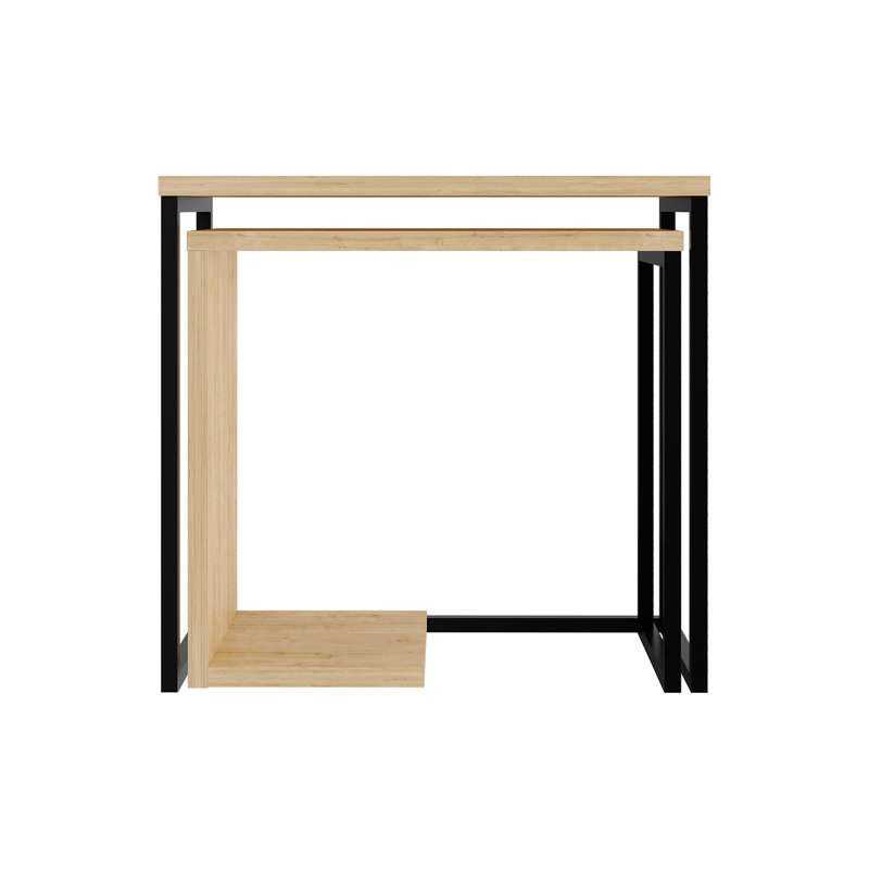 Ensemble de tables basses 1 pièce Deaton, Chêne