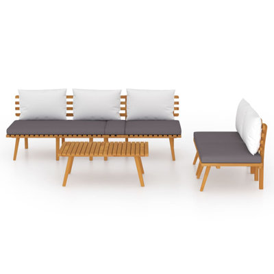 4 Piece Sofa Seating Group with Cushions
