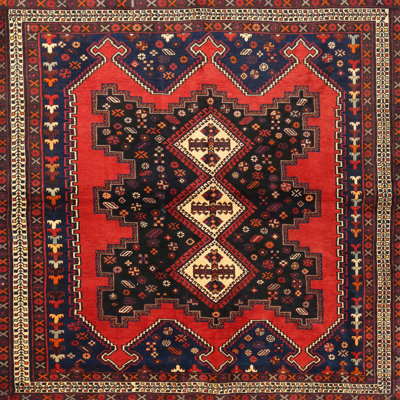 Tapis traditionnel rouge / brun