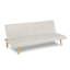 3 Seater Linen Sofa Bed-1931527036