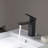 Solid Brass Single Hole Bathroom Faucet with High Arc Spout – Modern Vanity Sink Faucet with Single Handle and Water Supply Lines-36553890-49185340