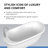 60" L x 32" W Free Standing Soaking Acrylic Bathtub