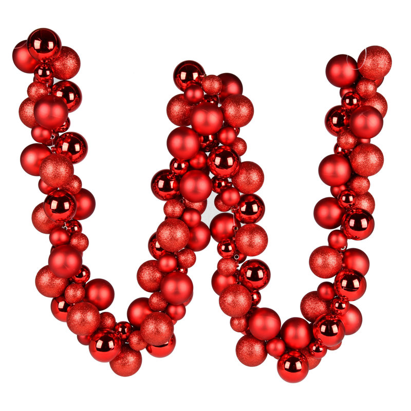 Guirlande de Noël 6 pi, Rouge