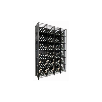 Honya 384 Bottle Floor Wine Bottle Rack in Matte Black