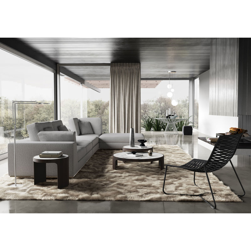 Oliver End Table, White Ceramic
