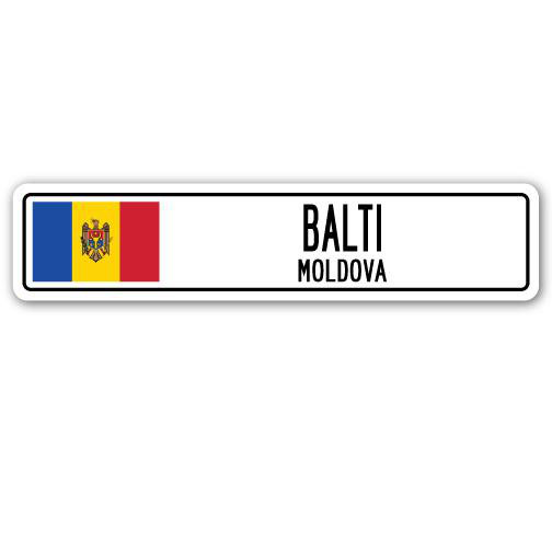 Plaque de rue en aluminium Bumgarner Balti, H 7 po x l 30 po x P 1 po