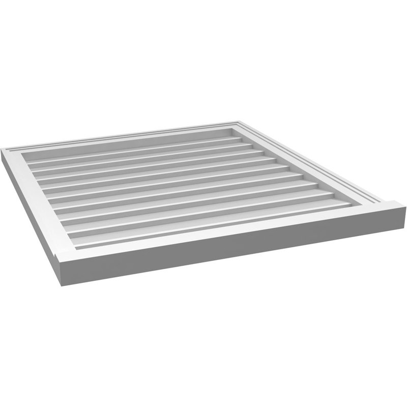 Cadre de seuil Brickmould, brun clair apprêté, H 32 po x l 30 po x P 2 po