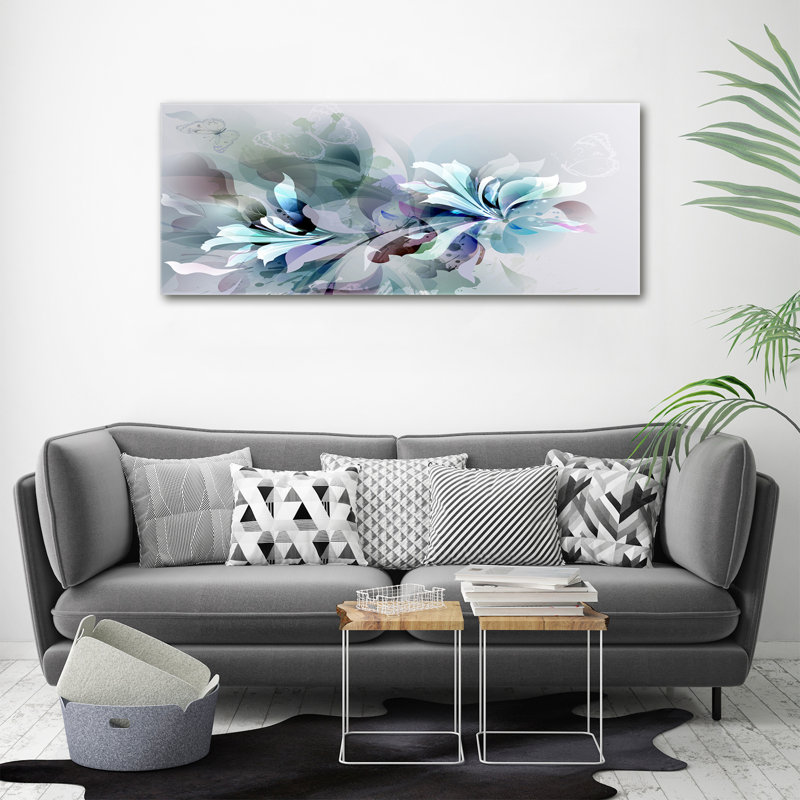 Abstraction Flowers - No Frame Print on Canvas
