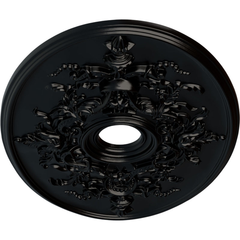 Médaillon de plafond Endurathane Anthony Harvest, DO 22 1/2 po x P 1 1/4 po (convient aux auvents jusqu'à 2 1/8 po), finition bronze patiné peint à la main