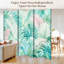 Cloison pliante 6 panneaux paravent palmier tropical pastel feuilles de style aquarelle-1275671236-1275600182