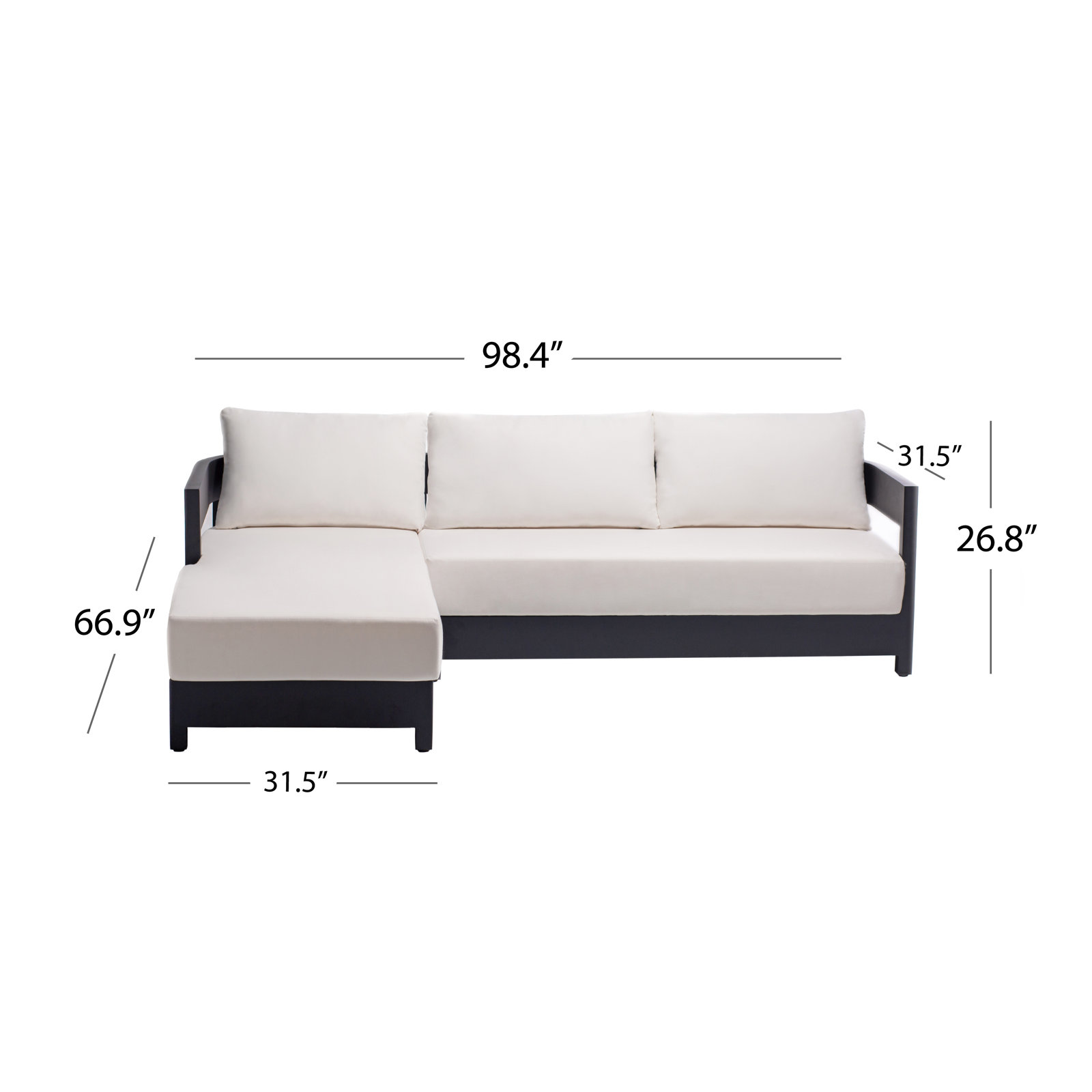 Everlee 98" Sunbrella® Patio Sectional