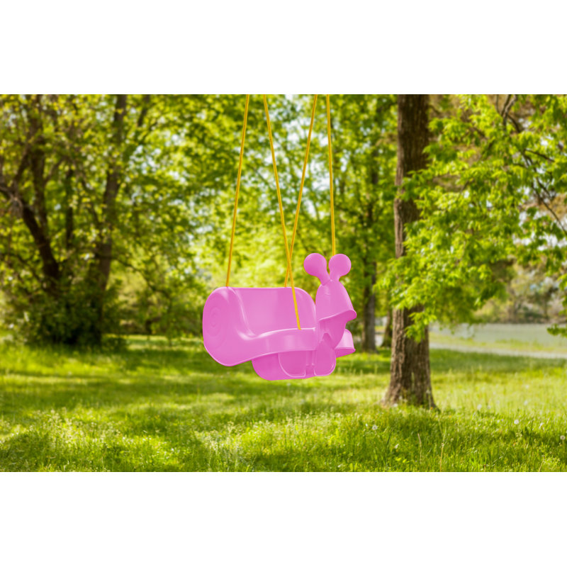 Balançoire en plastique pour bébé et tout-petit, Rose
