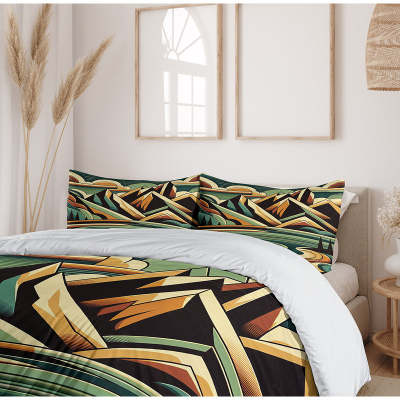 Lake Duvet Cover, Queen Duvet Cover + 2 Standard Shams