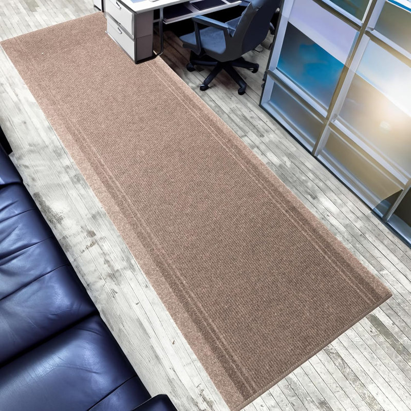 Anti Slip Outdoor / Indoor Beige Rug, Runner 2'2" x 19'