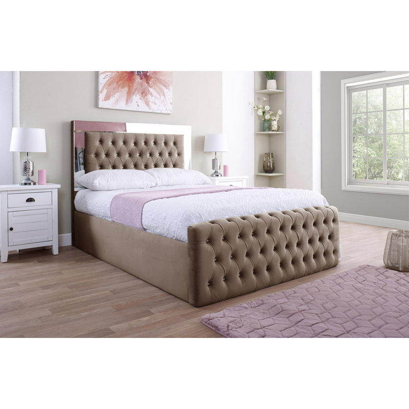 Adrionna Upholstered Bed, Coffee, Kingsize (5')