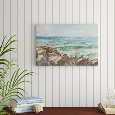 «Impasto Ocean View III», peinture sur toile