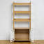 Dog Crate Bookcase, Built-In Pet Kennel Storage, Modern Metal-Door Base, Scandinavian Style, Living Room