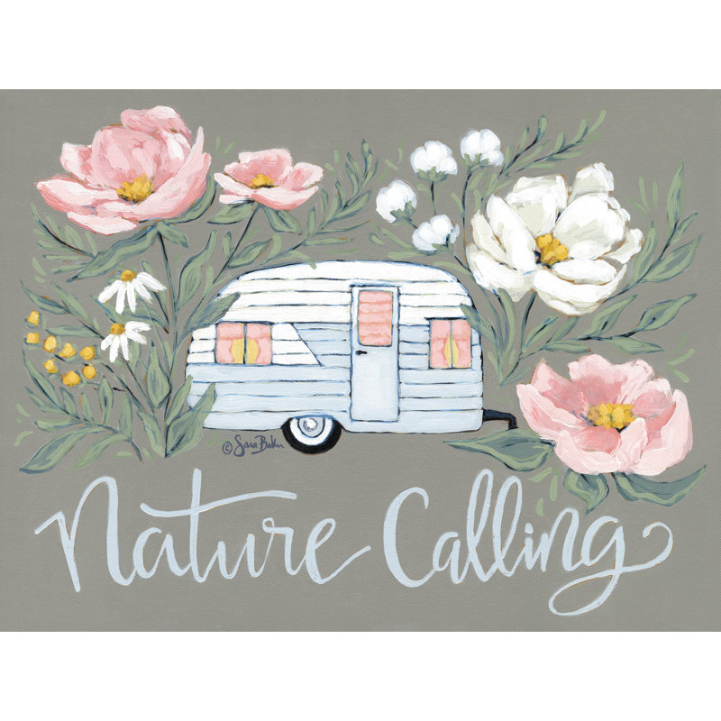 «Nature Calling Camper» par Sara Baker, H 32 po x l 48 po