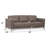 Malaga Taupe Leather Sofa (Assembled)