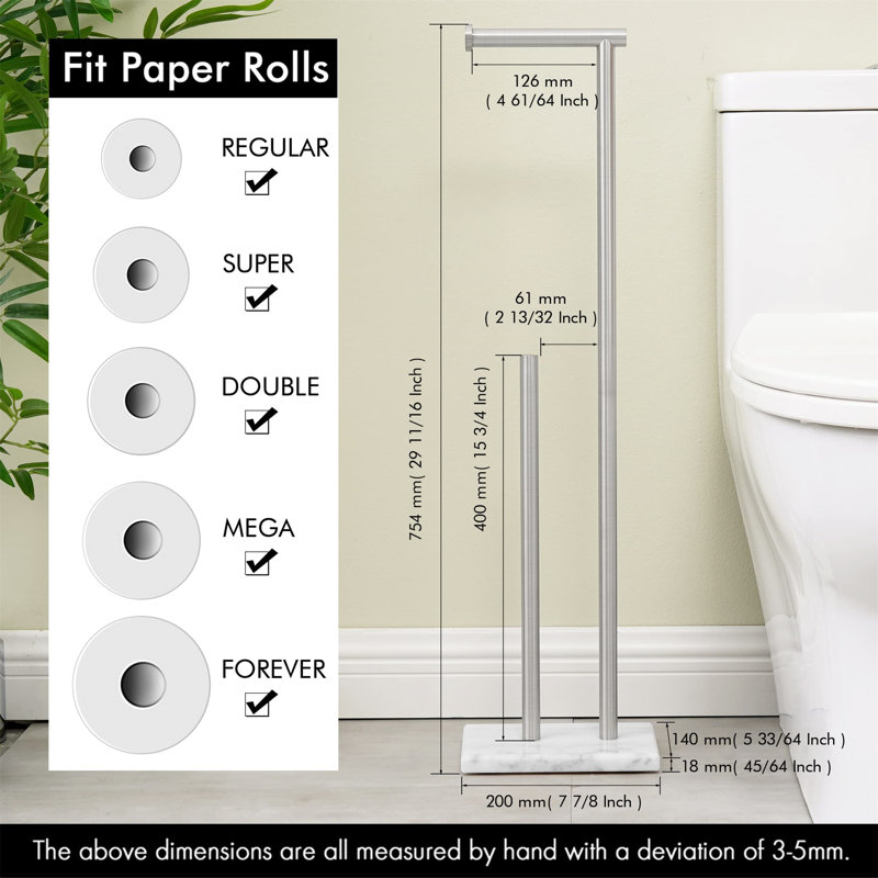 Free Standing Toilet Paper Holder