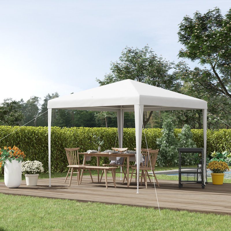 Arvell 2.7m x 2.7m Metal Party Tent, White