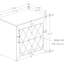 Table de chevet noire 1Pc