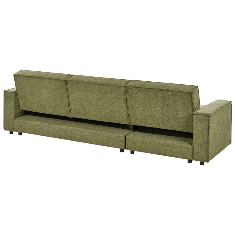 ROMEDAL II 3 Seater Sofa Bed, Left Hand Facing, Green