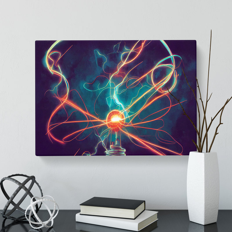 Electricity Art Vol.1 - Wrapped Canvas Print, 35cm H x 50cm W x 3cm D
