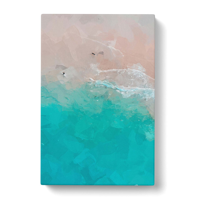 The Gold Coast Beach In Australia In Abstract - Wrapped Canvas Painting, 91cm H x 60cm W x 3cm D