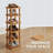6-tier Expandable Folding Bamboo Storage Rack, Space-saving Storage Solution, No Assembly Required