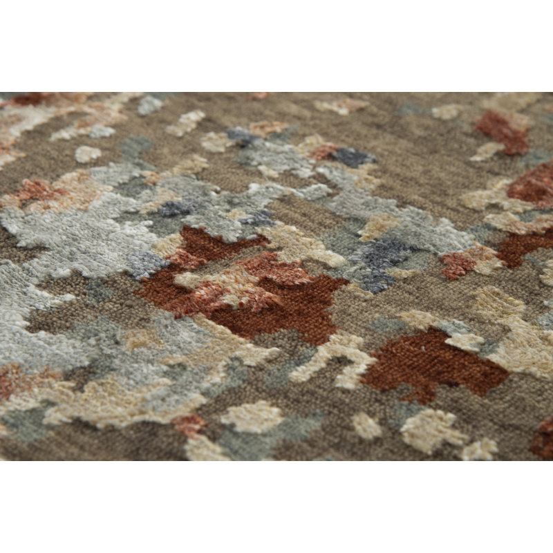 Wool Abstract Indoor Rug, 6' x 9'