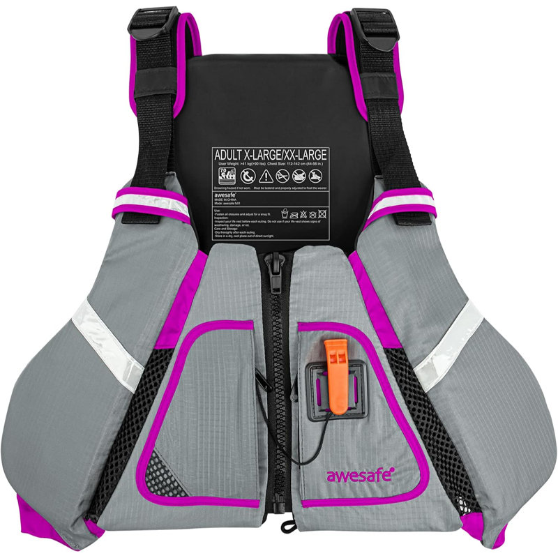 Gilet de sauvetage pour adulte universel ajustable.