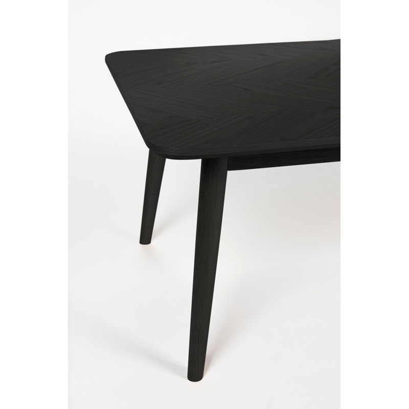 Fabio Solid Wood Coffee Table, Black