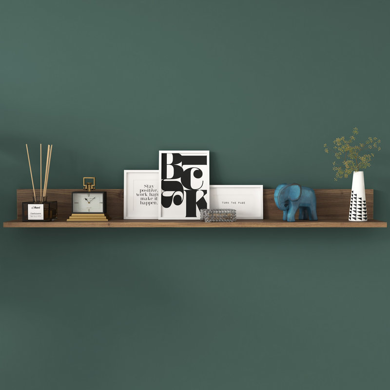 Tablette décorative Herlene, Noyer