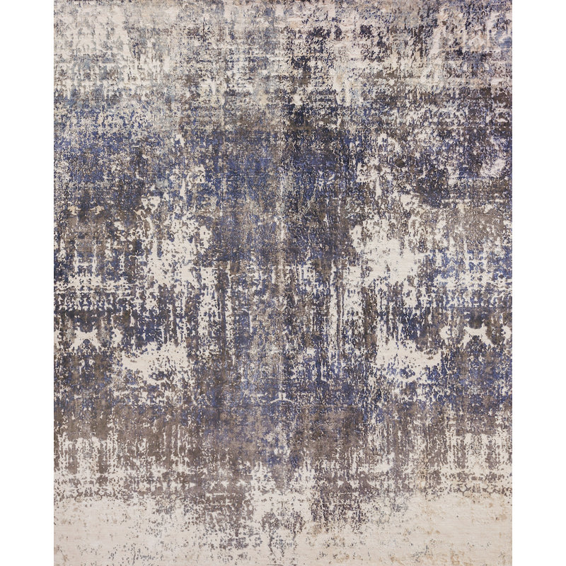 Reflections Viscose Abstract Indoor Rug, Rectangle 6' x 9'