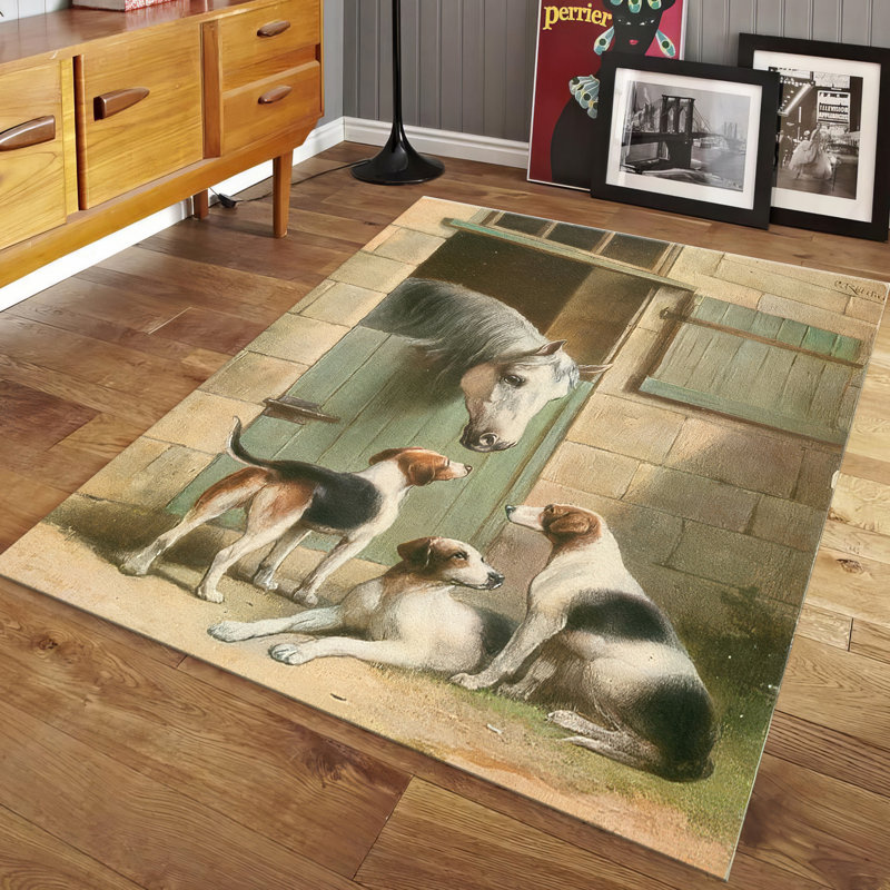 Stylish Soft Non Woven Printed Rug with Eye-Catching Geometric Design for Enhancing the Beauty of Your Living Space or Bedroom