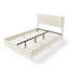 Upholstered Full Size Bed Frame with Tufted Padded Headboard, Stable Durable Noise-Free Velvet Bed Frame