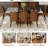 71″ Tempered Glass Dining Table Set for 6–8 – Modern Dining Table and Chairs, Kitchen & Dining Room Set-408033760