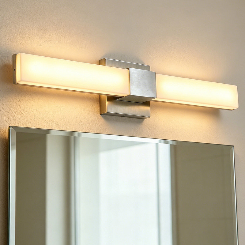 24" LED Bathroom Vanity – Brushed Nickel