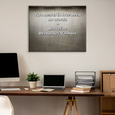 Artsy Quote By Marceline Desbordes-Valmore Gallery Wrapped Canvas