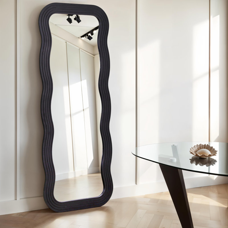Rectangle Floor Mirror, Black