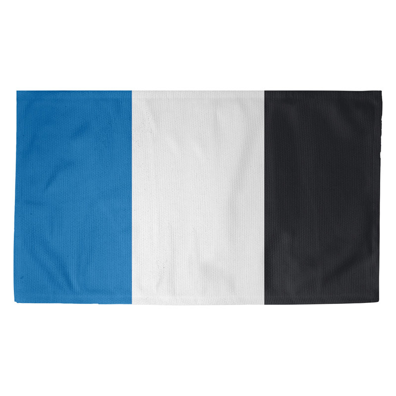 Tapis à rayures bleu/ardoise, Rectangle 7 pi x 5 pi