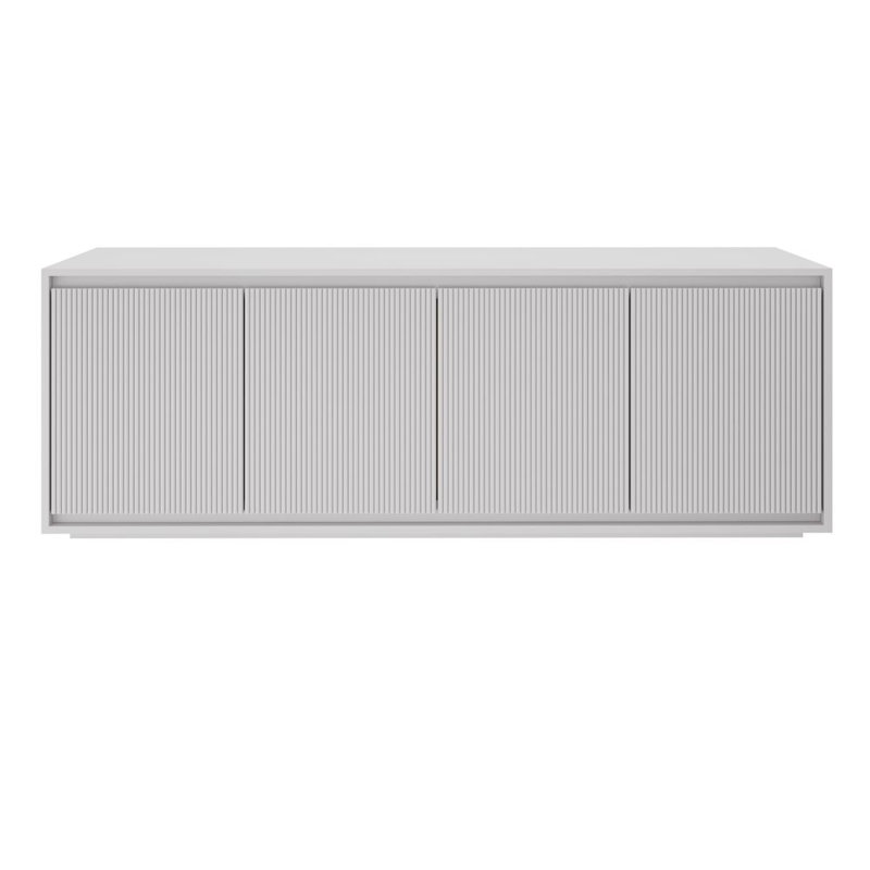 Ember Console Table, 84", Strong White