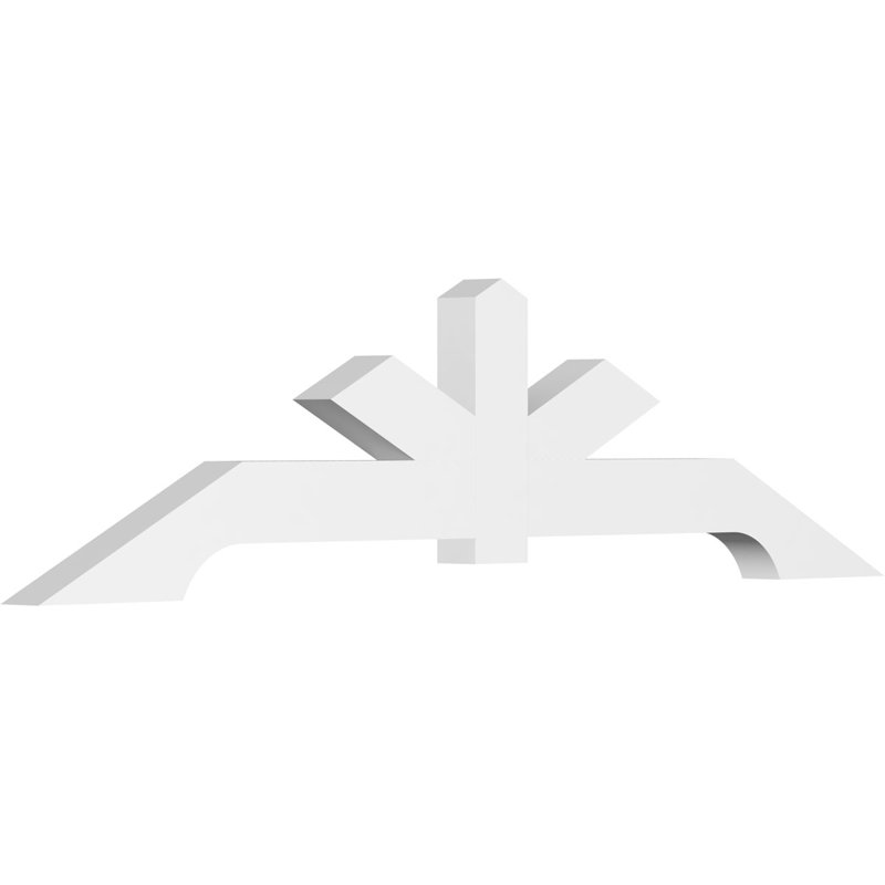 Support de pignon en PVC de qualité architecturale Vanguard, H 24 po x l 96 po (pas: 6/12), P 4 po x F 6 po