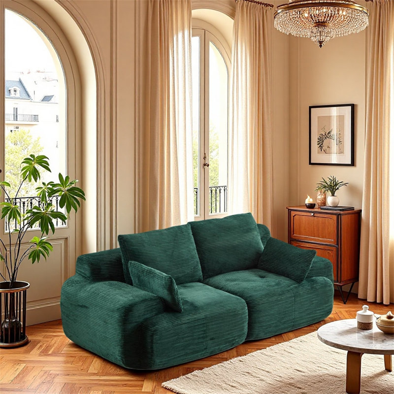 Canapé modulaire à deux places Modern, Vert