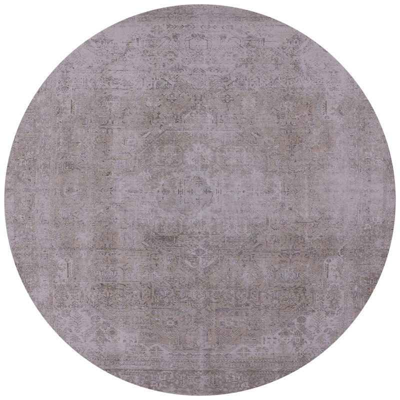 Tapis oriental gris Omari, Rond 7 pi