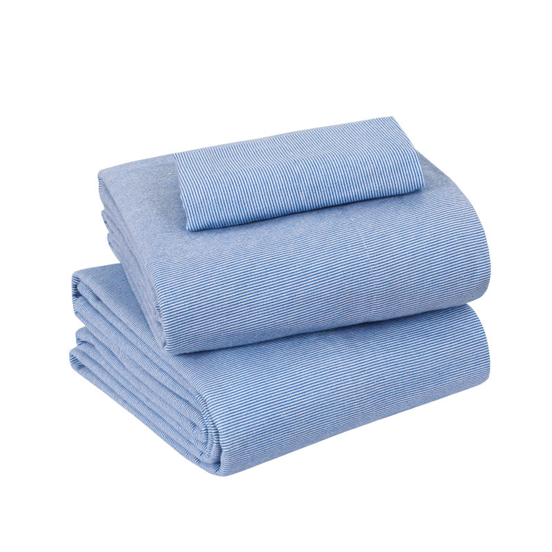 Gray Twin XL Cotton Flannel Deep Pocket Bed Sheet Set