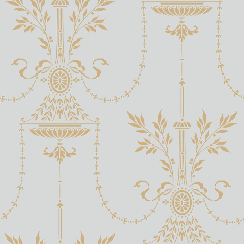 Dorset Floral Wallpaper Roll, Seafoam