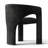 Modern Chenille Upholstered Dining Chair With Arm-377680017